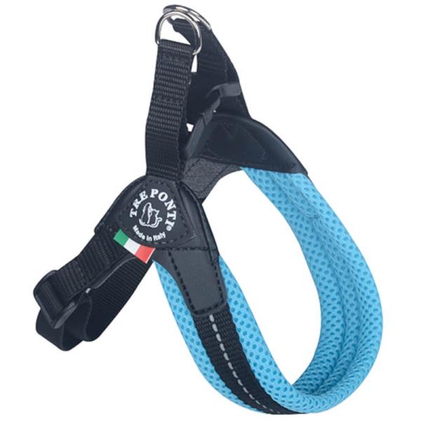 Tre Ponti Easy Fit Pastel Mesh Adj. Girth, Light Blue Gr. 4 Tre Ponti Easy Fit Pastel Mesh Adj. Girth, Light Blue Gr. 4